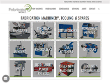 Tablet Screenshot of fabricatorsworld.com
